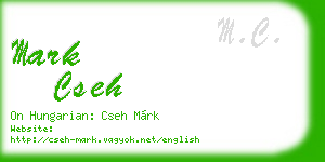 mark cseh business card