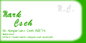 mark cseh business card